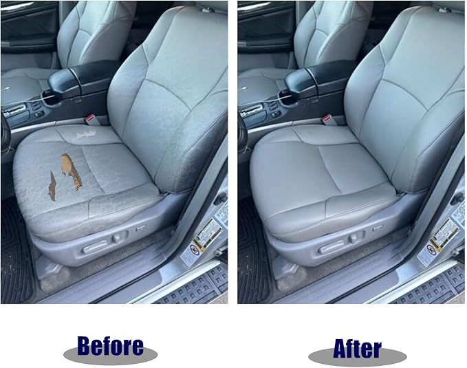 4PCS Driver & Passenger Bottom & Top Lean Back Replacement seat Cover Microfiber Leather Gray Compatible with Toyota 4Runner 2003-2009