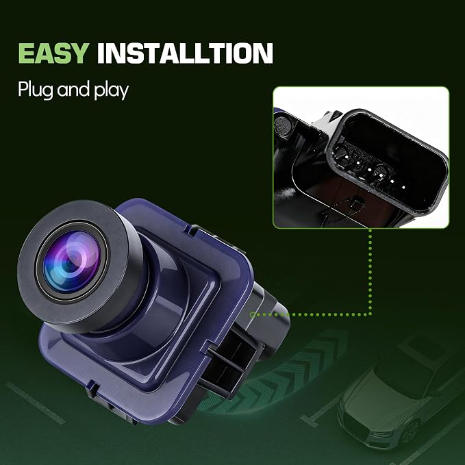 Backup Camera Rear View Parking Assist Camera 170° HD Night Vision for Ford F150 2010-2014,for Ford F150 Mustang 2015-2020,for Lincoln MKC 2015-2019 Replace EL3T-19G490-AA,EL3Z-19G490-D