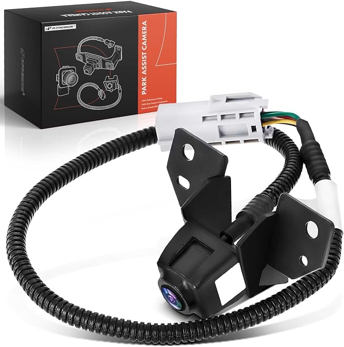 A-Premium Park Assist Camera Rear View Backup Reverse Camera Compatible with Select Hyundai & Chevrolet Models - 2012-2015 Santa Fe, 2012-2015 Camaro - Replace# 22915366