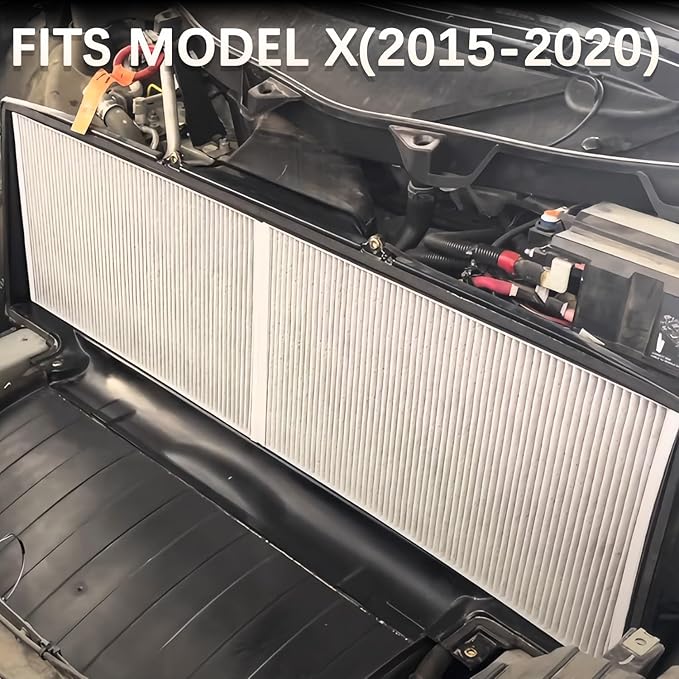 HEPA Air Filter for Tesla Model X 2015 2016 2017 2018 2019 2020,Activated Carbon Intake Filter,cabin filter.Stronger Filtering, Unblocked Air Flow.