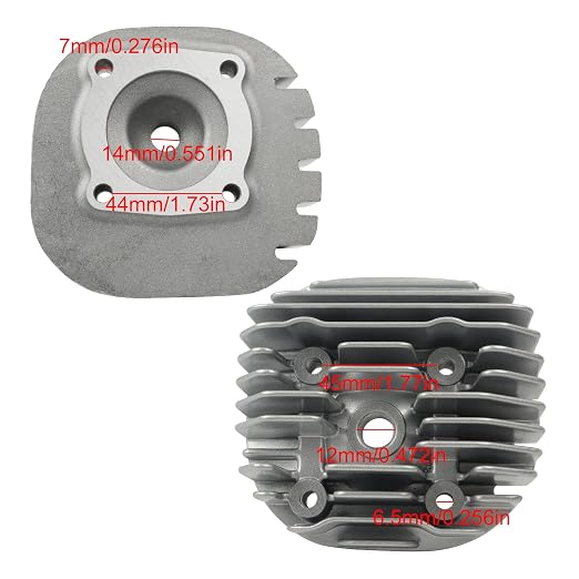 FLYPIG 11210-40B01 82cc Engine Piston Cylinder Gasket Head Kit | For Suzuki Quadsport LT80 1987-2006, For Kawasaki KFX80 2003-2006, 11111-40B00