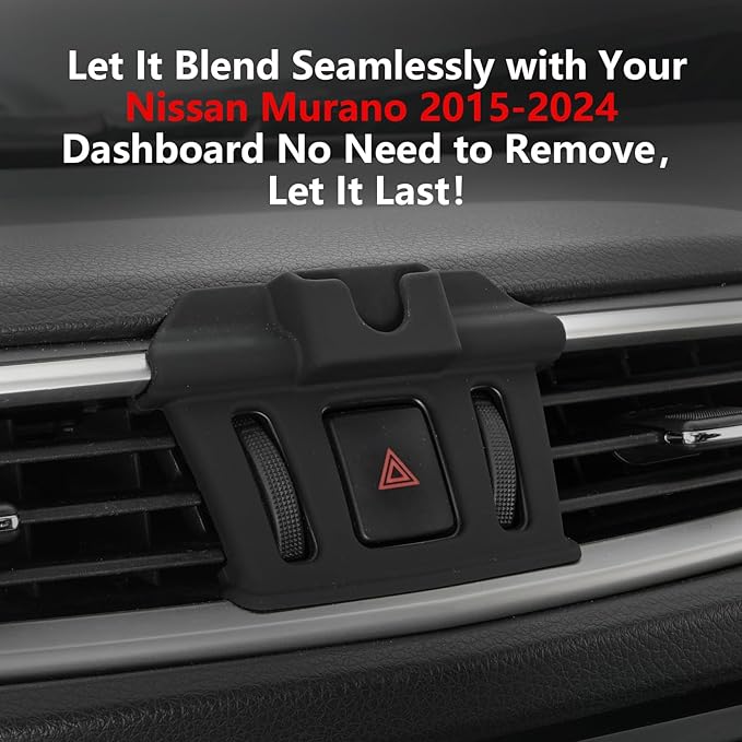CLEC for Nissan Murano 2015-2024 Magnetic Wireless Charger Car Phone Holder Mount Custom Fit for Nissan Murano Car Accessories 15W Fast Charging Car Phone Holder Wireless Charger
