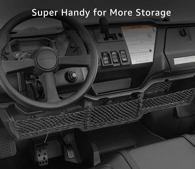 A & UTV PRO Under Dash Storage Box for 2016-2025 Honda Pioneer 1000-3 1000-5, Under Dashboard Storage Pocket for Pioneer 1000 3P 5P Accessories, Replace OEM # 08L71-HL4-F00