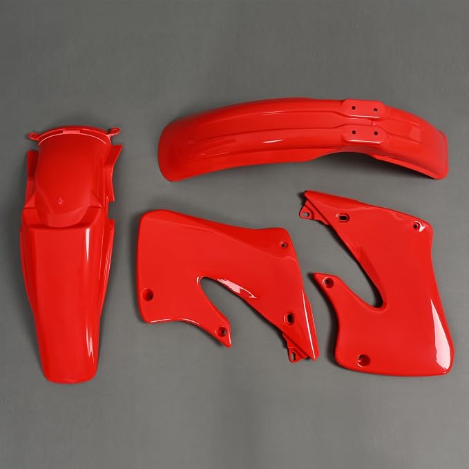 HECASA Restyle Plastic Kit Complete Set Compatible with 1997-1999 Honda CR250 CR250R Red+White