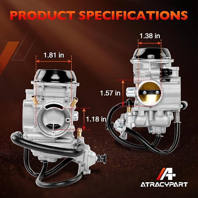 Carburetor Carb Compatible with 1998 1999 2000 2001 Arctic Cat 400 2x4/4x4, Bearcat 454 4x4, 500 4x4 (Exclude Auto Edition), Replaces # 0470-361 0470-362