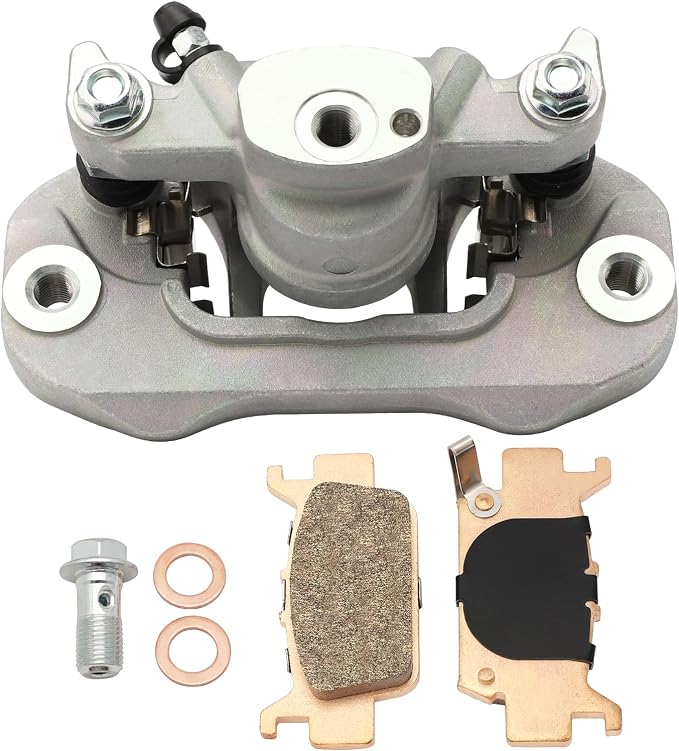 M MATI Rear Left Brake Caliper & Sintered Pad Kit for Honda Pioneer 1000 Talon 1000 1000X 1000R SXS1000 2016-2023 with Sintered Pad Kit 43150-HL4-A01 43150-HL6-A01