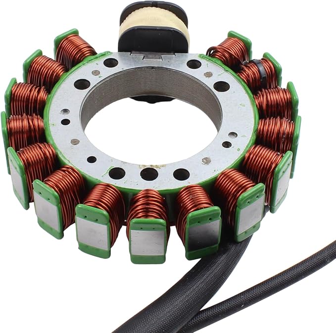 Stator with Gasket Regulator Rectifier Ignition Coil Spark Plug Ignitor CDI Box Wire Harness Starter Relay Kit for Yamaha Warrior 350 YFM350X 1997 1998 1999 2000 2001