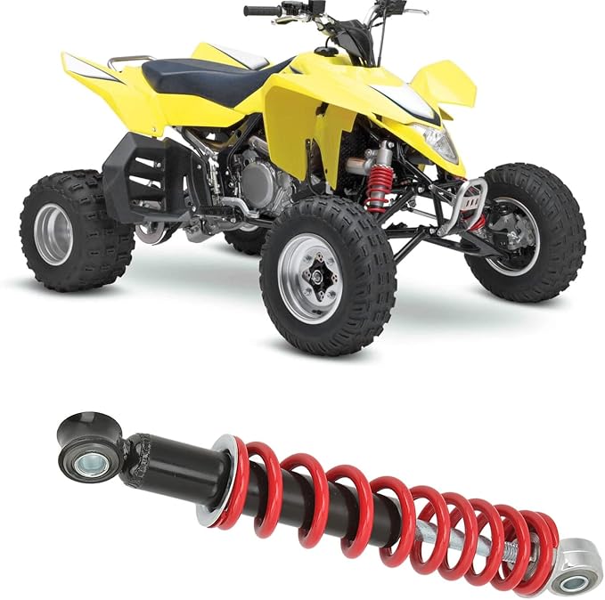 4PCS Front Rear Suspension Shock Absorber 250mm Adjustable for Dirt Pit Bike ATV Kart,Shock Absorbers and Brackets