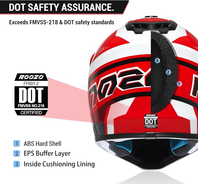 Youth Dirt Bike Helmet DOT Approved, Kids Motocross Full Face Helmet with Adjustable Goggles Riding Gloves & Storage Bag, Off-Road Sport Gear Set for Boys Girls ATV UTV