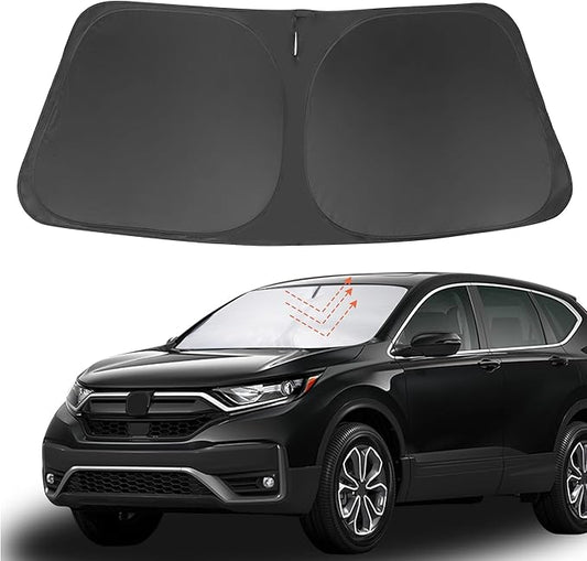 Front Windshield Sun Shade Foldable Car Front Window Sun Shade Windshield Shade Custom Fit for 2017-2022 Honda CRV Block UV Rays Car Accessories Heat Keep Cooler