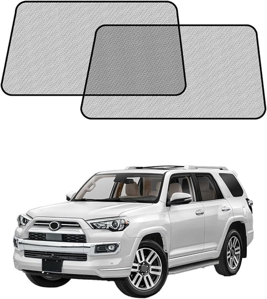 Car Window Shades for Toyota 4 Runner(2011-2023), 2-Pack Rear Window Sun Shades for Baby – Breathable Mesh, UV & Heat Blocker, Privacy Protection for Camping, Travel, Sleep & Nursing