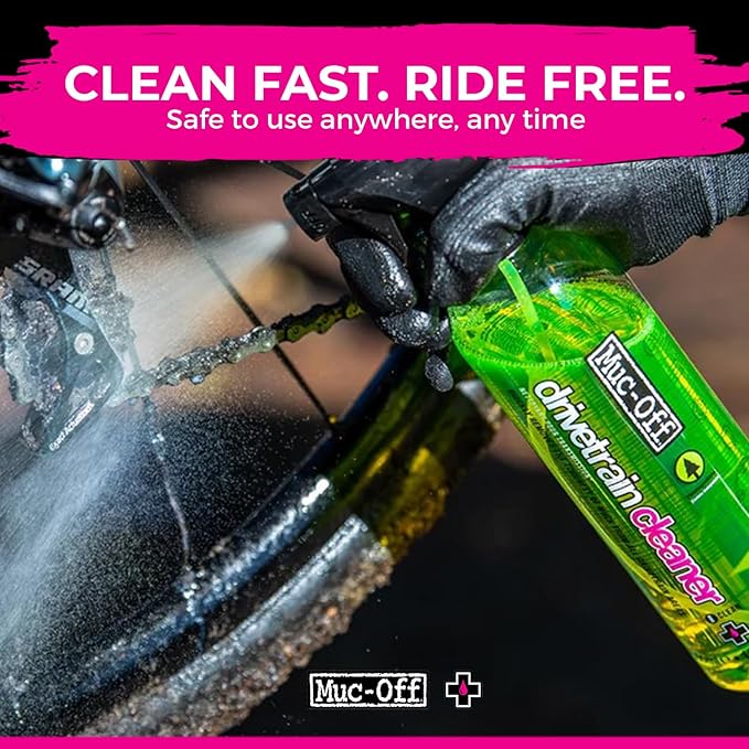Muc-Off Bio Drivetrain Cleaner | Effective Biodegradable Bicycle Chain Cleaner and Degreaser Spray | Suitable for All Types of Bike