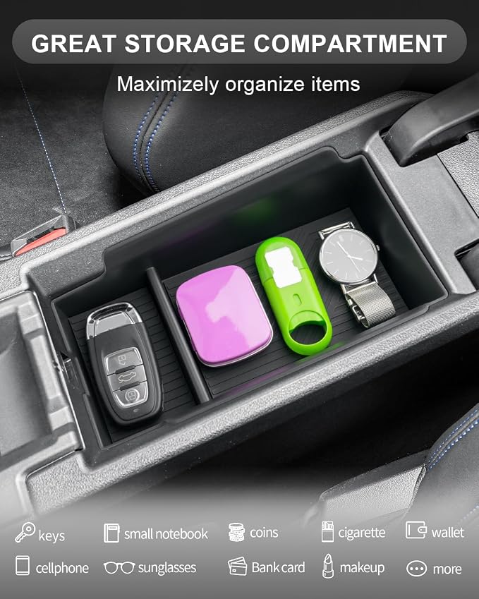 CDEFG for 2025 2026 BMW 2 Series Center Console Organizer for 2025 2026 BMW 2 Series (Gran Coupe/Coupe) Accessories Middle Console Organizer Armrest Storage Box
