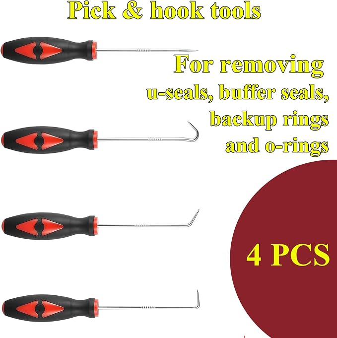 Hydraulic Cylinder Repair Tool Kit 17PCS for Skid Steers, Loaders, Backhoes.