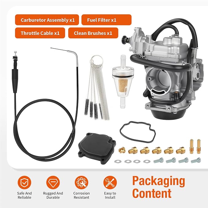Carburetor Carb & Throttle Cable For Arctic Cat Bearcat 454 400 500 2X4 4x4 (Exclude 500 Auto Edition) 1998-2001 0470-362 0470-362