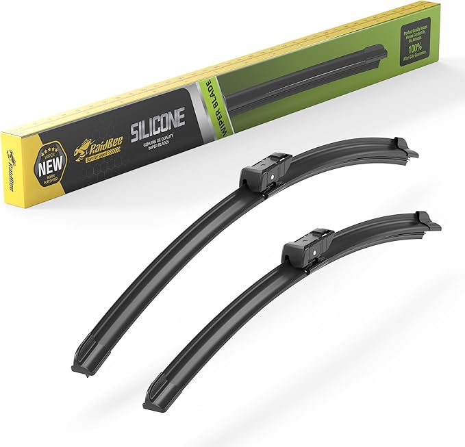 Raidbee® Silicone Windshield Wiper blades Replacement for Tesla Model 3 2017-2025/Model Y 2020-2025 All-Season Silicone Windshield Wipers 26" 19"