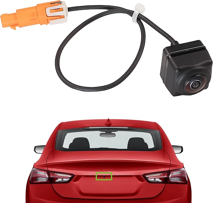 42861580 Car Rear View Backup Camera Compatible with 2023-2024 Chevrolet Chevy Malibu 1.5L 4Cyl Camera Reverse Parking Assist Installation Monitor System Replaces 84543080