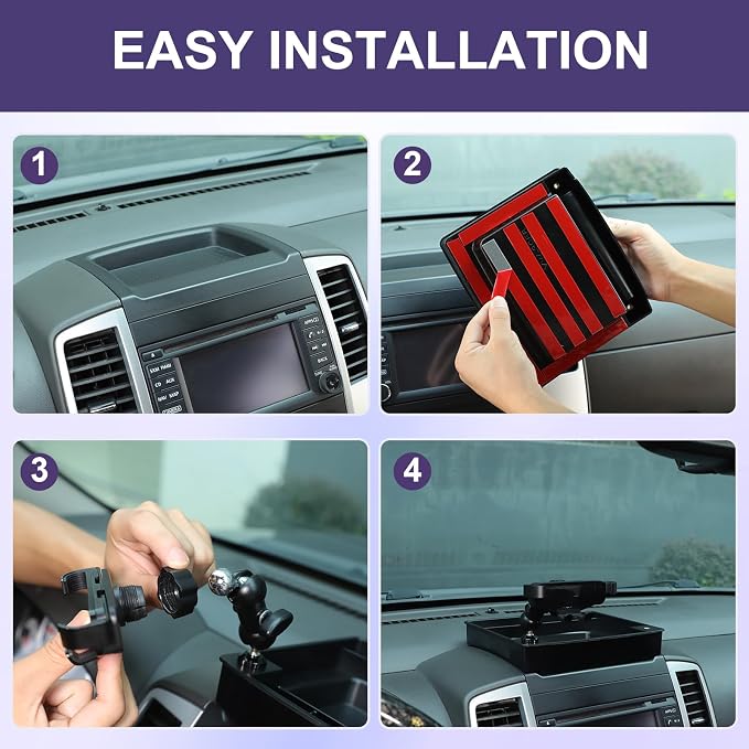 Dash Organizer Tray with Phone Holder Compatible with Nissan Frontier 2009-2017,ABS Car Dashboard Storage Box Organizer Holder Tray Mobile Phone Mount Interior Accessories (Style-C)