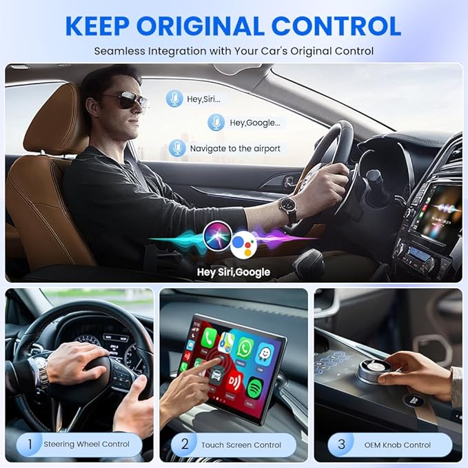 Carlinkit Mini SE Pro Wireless Android Auto & CarPlay Adapter, 2-in-1 Mini Converts Wired to Wireless Dongle for USB-C/A Plug and Play Low Latency Portable/iPhone iOS 10+ / Android 11+