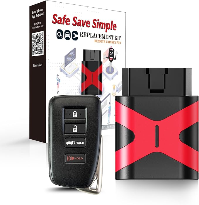 Programmable Keyfob, Replacement Car Keys Fob and DIY Programmer Kit for NX300 NX200T LX570 Smart Remote HYQ14FBB 231451-0010