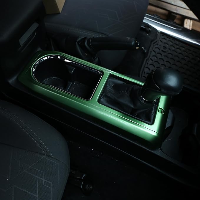 Lcojicep 14PCS Full Set Interior Decoration Trim Kit Compatible with Toyot@ Tacoma 2016-2022 Central Control Dashboard Frame Cover Shift Knob Cover Air Vent Trim Cover Window Button Cover (Green)