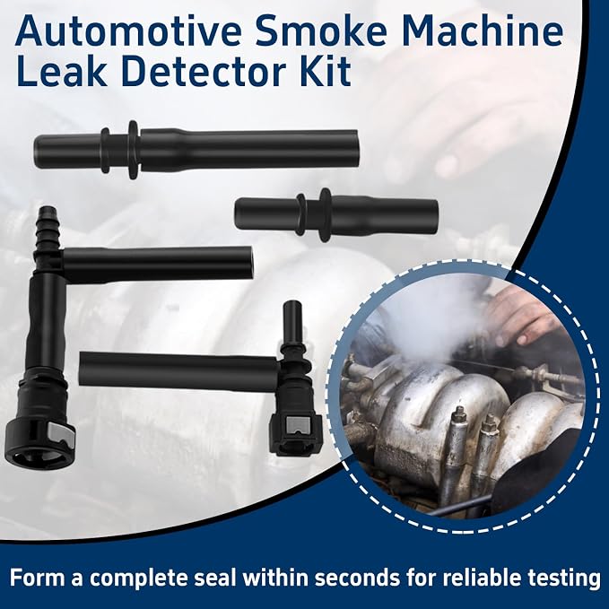 Motor EVAP System Leak Detection Kit, Compatible with Low Pressure Automotive Smoke Machine Diagnostics 96-0190 Vehicle Leak Detector Diagnostic Tester Tools kit