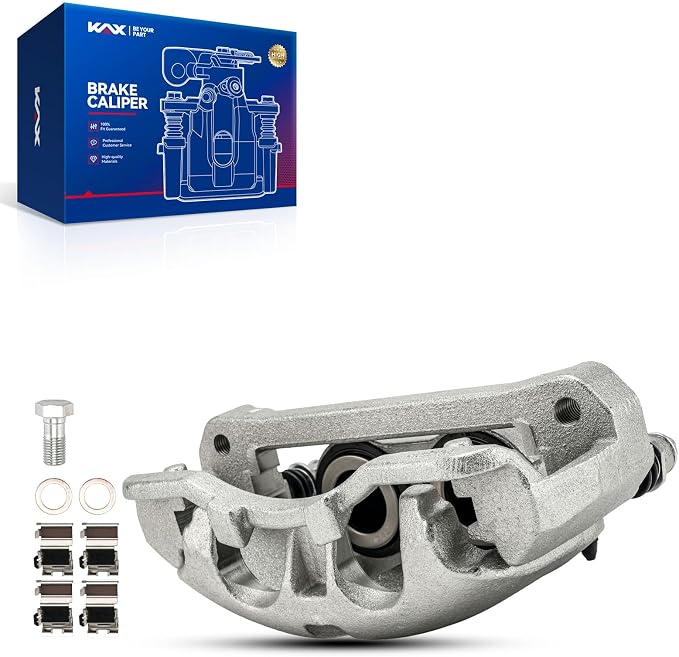 KAX 18B5487 Brake Caliper Compatible with Ford F-250 Super Duty 2013-2022, F-350 Super Duty 2013-2022, F-450 Super Duty 2013-2015 6.7T, 6.8L, Front Left Disc Brake Caliper