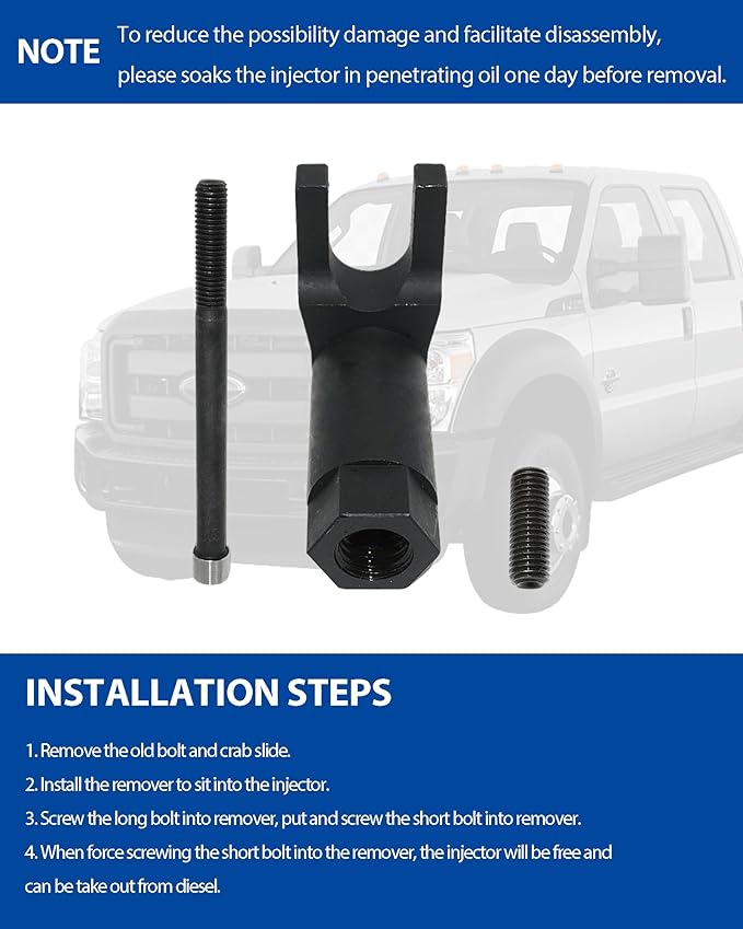3418 Fuel Injector Removal Tool Set - Compatible with Ford 6.7L F250 F350 F450 F550 Powerstroke Diesel 2011-2018 - Diesel Injector Socket and Removal Tool Set