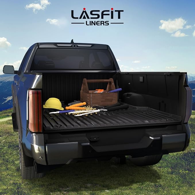 LASFIT Bed Mat for Toyota Tundra 2022-2026 5.5FT/5.5' Truck Bed, All Weather 5.5 FT Bed Liner for Toyota Tundra 2026 2025 2024 2023 2022 Accessories TPE Trunk Mat Cargo Mat (Not Fit Drop-in Liners)