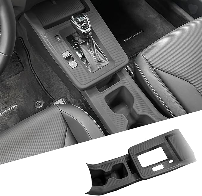 Compatible with Toyota Corolla Cross 2026 2025 Accessories Black Center Console Gear Shift Panel Cover Silicone Waterproof Cup Holder Wireless Charging Protective Pad (Hybrid S SE XSE)