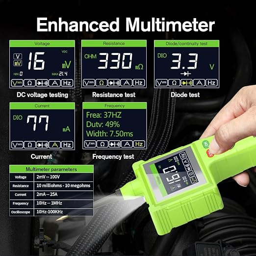 TopDiag P200 Pro Automotive Electric Circuit Tester Power Probe,Supports All Vehicle Electrical Systems(P200 Pro)