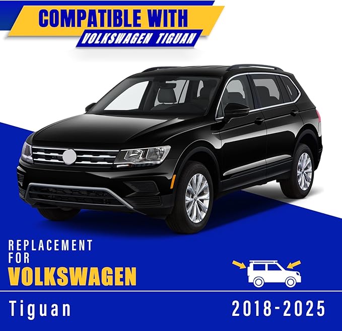 3 wipers Replacement for 2018-2021 2022 2023 2024 2025 Volkswagen Vw Tiguan, Windshield Wiper Blades Original Equipment Replacement - 25"/22"/15" (Set of 3) Top Lock