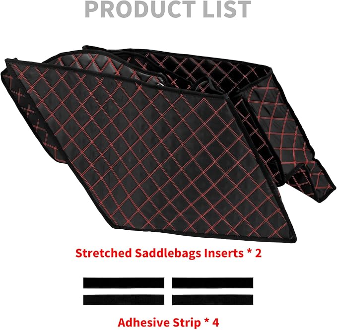 Saddlebag Liners Carpet Insert for 5 inch Stretched Hard Saddlebags Fit for Harley Touring Road King Road Glide Street Glide Electra Glide