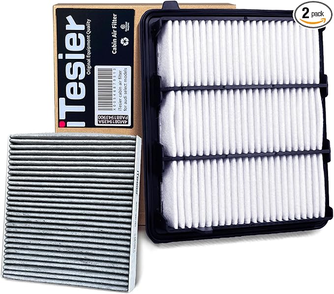Engine & Cabin Air Filter Kit for CRV (2023-2025) 1.5L Gas, Civic (2022-2025) 1.5L Gas, (NOT for Hybrid /2.0L) Replaces 17220-64A-A00, 80292-TF0-G01