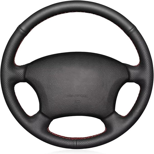 Loncky Leather Steering Wheel Cover for Toyota 4Runner 2003-2009 / Tacoma 2005-2011 /Tundra 2003-2006 /Sienna 2004-2010/Highlander 2004-2007 /Sequoia 2003-2007 /Camry 2005 2006 /Land Cruiser 2003-2007