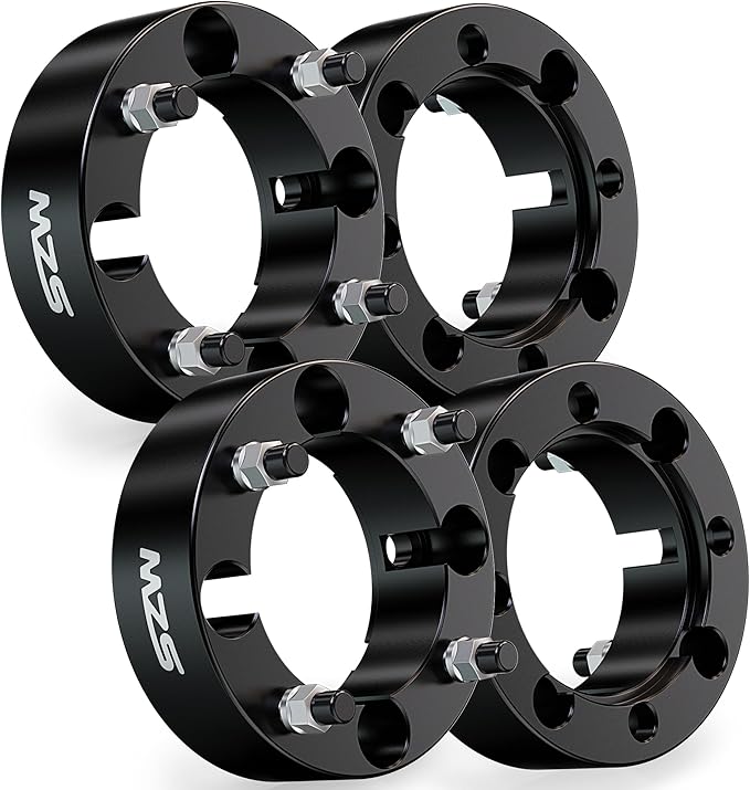 MZS 4x137 Wheel Spacers, 2" Thick Hub Bore 110mm with M12×1.5 Studs Compatible with 2017-2025 Maverick X3 / 2016-2025 Pioneer 1000/2019-2024 Talon 1000R/1000X - ATV 4 Lug Tire Spacers 4 Pack