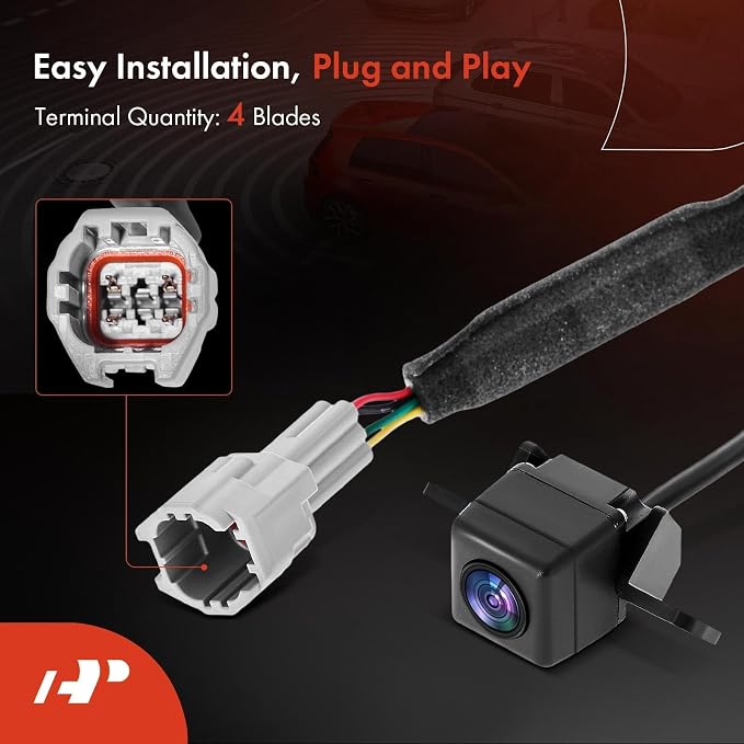 A-Premium Rear View Backup Camera Compatible with Kia | Parking Camera for 2012-2017 Rio - Replace# 957601W300