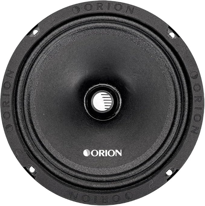 ORION Cobalt CM854 High Efficiency 8" Mid-Range Bullet Loudspeakers, 1200W Max Power, 300W RMS, 4 Ohm, 1.5" Voice Coil - Pro Car Audio Stereo, Midrange Speakers (Pair)