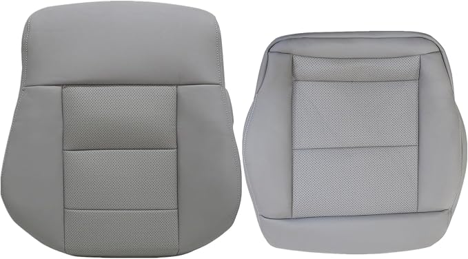 FZJDSD Gray Driver Side Bottom & Top Lean Back Microfiber Leather Seat Cover Compatible with Mercedes Benz E200 E250 E300 E350 2010 2011 2012 2013 2014