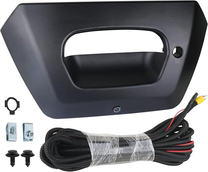 APPERFiT Backup Camera with Tailgate Handle Bezel Trim 15094722 93440179 Compatible with Chevrolet Chevy Avalanche 1500 2500 2002 2003 2004 2005 2006 Tail Gate Reverse Back Up Camera