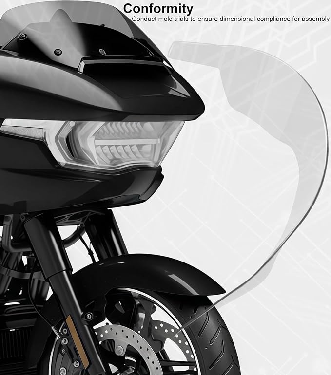 Headlight Lens Headlamp Protection Headlight Cover Compatible with Harley CVO Road Glide FLTRXSE 2023-2025 & Road Glide/ST 2024-2025 (Clear)
