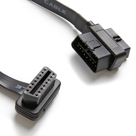 bbfly-A9 OBD II OBD2 16 Pin Splitter Extension 1x Male and 2X Female Extension Cable Adapter (2FT/60CM) (10 Pack)
