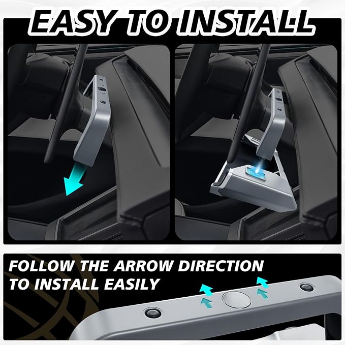 BestEvMod for 2026 2025 Tesla Model Y Juniper (Standard, Premium & Performance) /2026 2025 2024 Model 3 Highland Upgrade Under Screen Storage Strong Magnet Install OEM Design Protective Edge