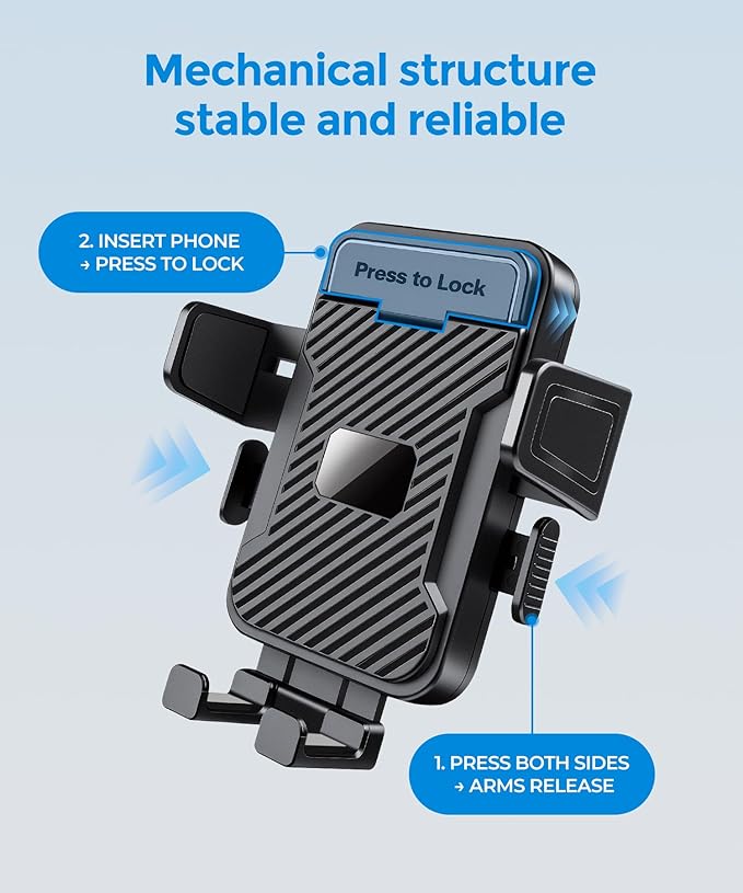 Cup Phone Mount for Car, Cup Holder,Universal Cup Phone Cradle Holder with Long and Adjustable Neck, Fits iPhone/Samsung/Motorola/Google/LG/TCL & 4.0-7.0 Inch Smartphones