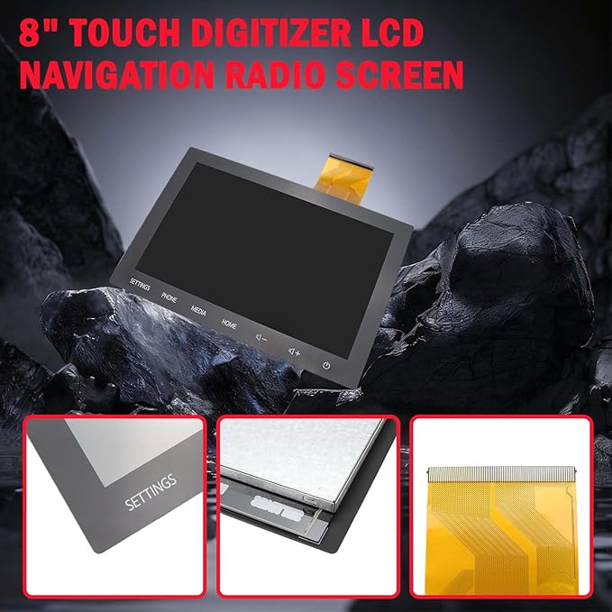 8" Touch Digitizer LCD Display Nav Navigation Radio Screen Compatible with 2020-2022 Mitsubishi Outlander 8740A098 8740A103