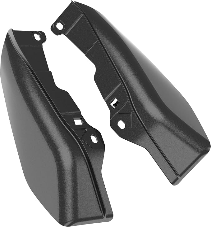 Color - Matched Mid Frame Air Deflectors Heat Shield, Perfectly Fit for Harley Touring Models 2009-2026 Black Quartz