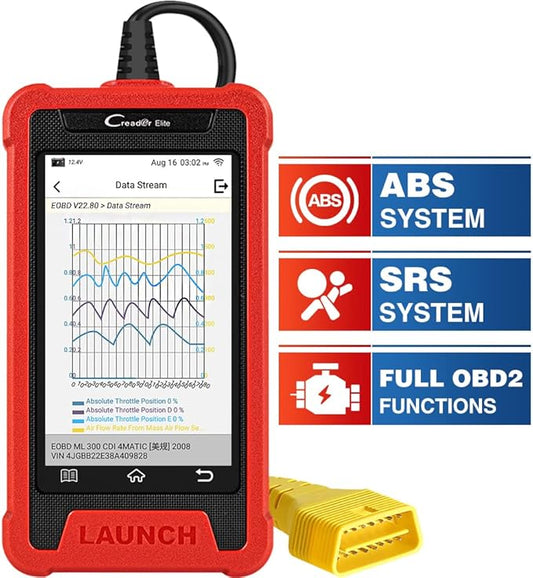 Launch Creader 200 OBD2 Scanner 2025 Engine/ABS/SRS/Transmission Car Diagnostic Scan Tool, 4 System Code Reader, Auto Vin, Full OBD2 Function, Lifetime Free Update