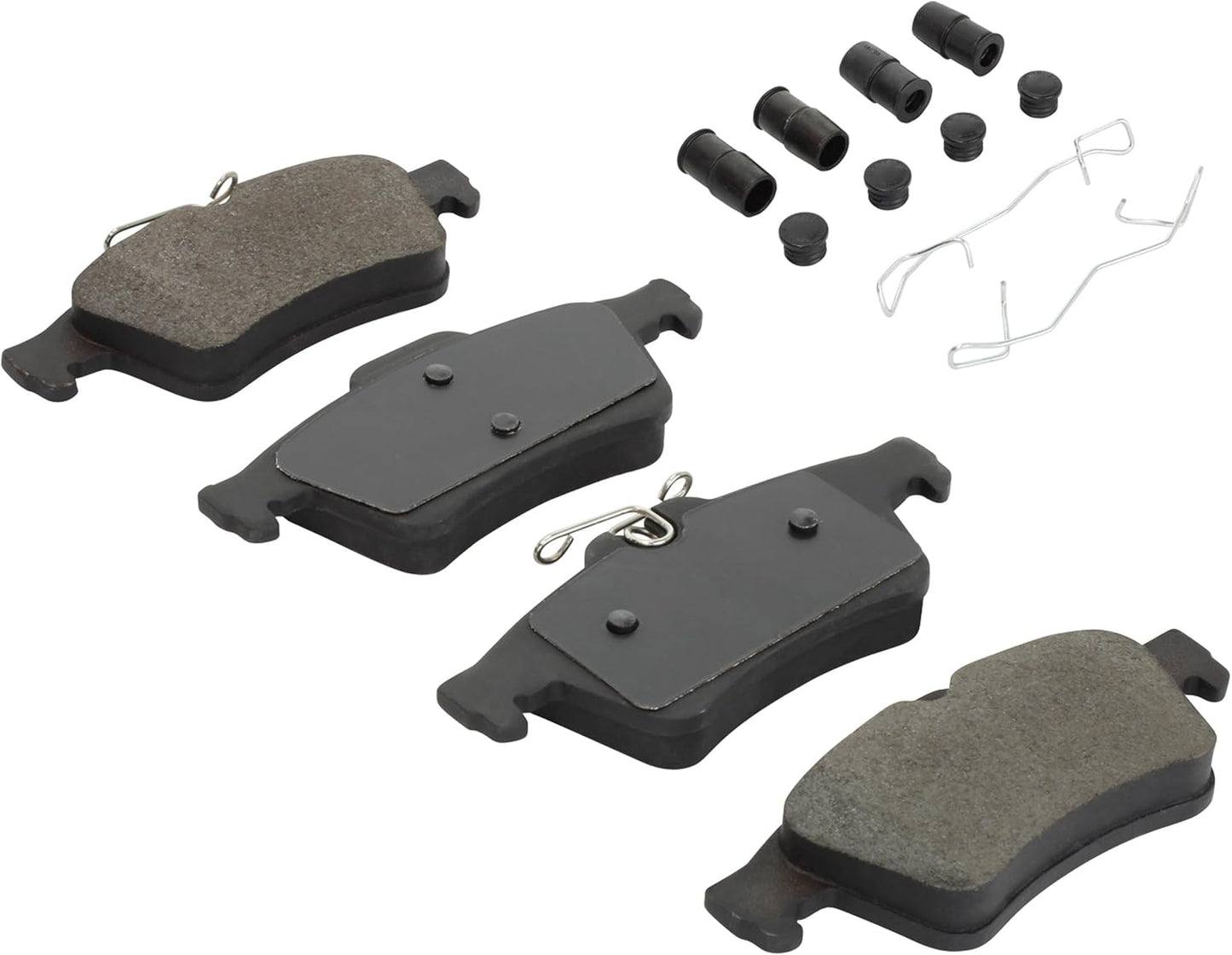 Premium Semi-Metallic Rear Brake Pads (1001-1095M) Compatible with 2003-2023 Cadillac/Chevrolet/Ford/Jaguar/Mazda/Mercedes-Benz/Pontiac (Escape/Focus/G550/MX-5/S40/Sky/S-Type & More)