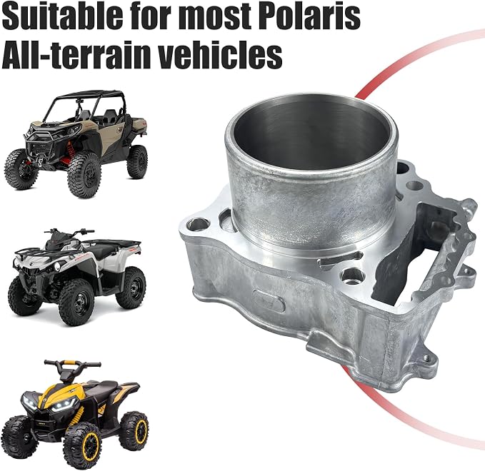 96.6mm Bore Engine Rebuild Kit Cylinder Piston Gasket Top End Kit Compatible with Polaris Sportsman 550 XP X2 EPS 2009-2014 3090173 3090202