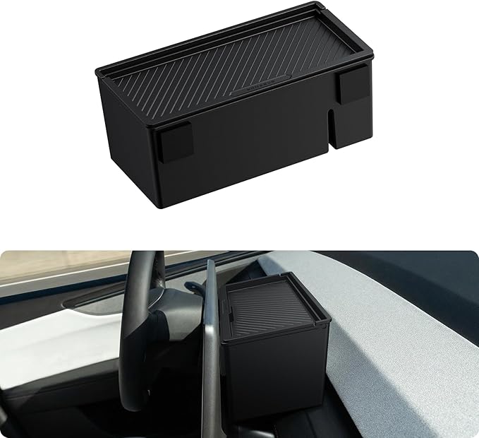 BASENOR Behind Screen Storage for Tesla Model Y Model 3 and Model Y Model 3 Sunglasses Holder